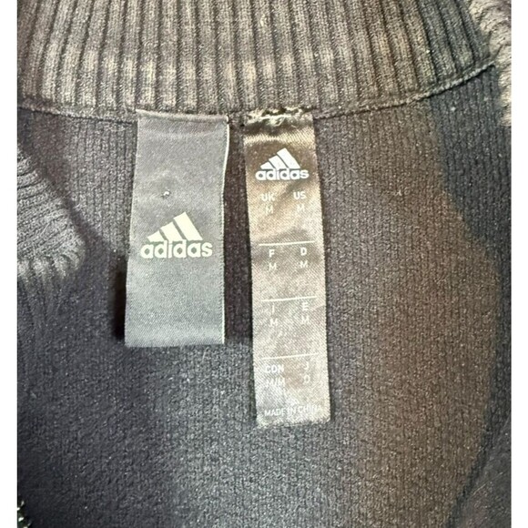 adidas NC State Wolfpack Track Jacket Mens Size Medium Black Prime Knit Zip-Up - Picture 4 of 8